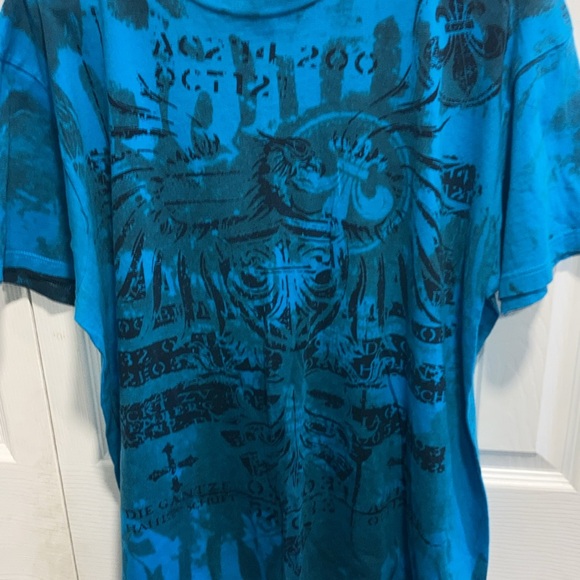 Helix Cross Wing Grunge Cyber Y2K Style T-Shirt - Picture 2 of 6